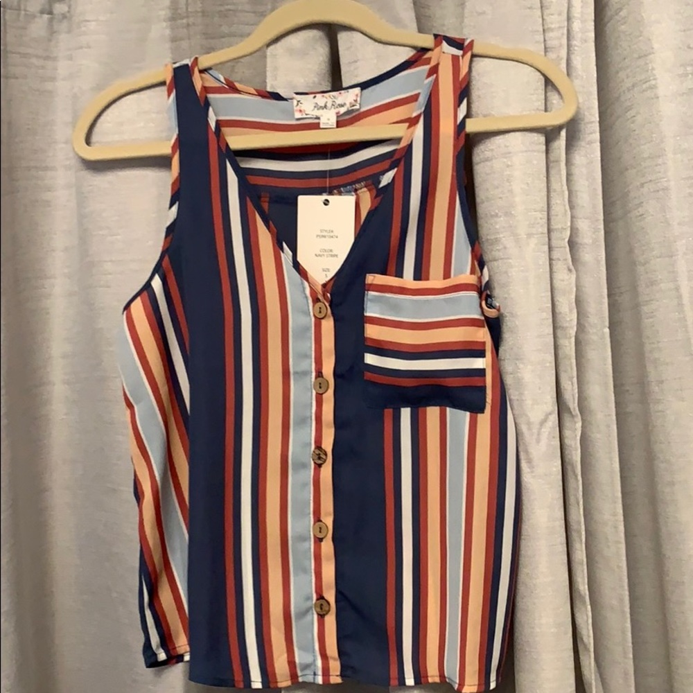 Colorful beachy tank top.